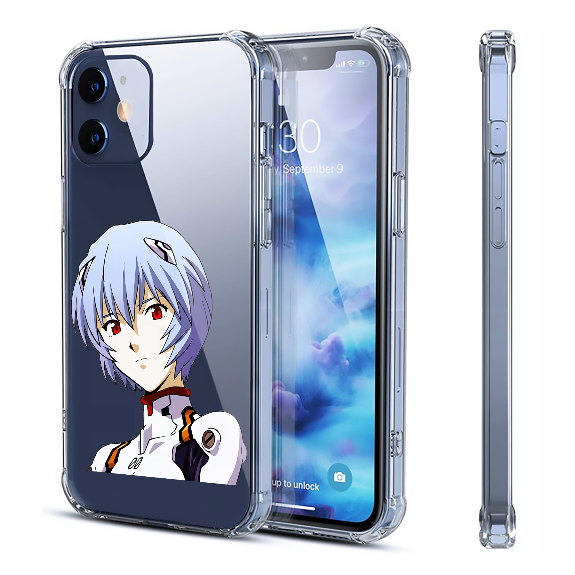 （画像用） EVA 新世紀エヴァンゲリオン 【iPhone 12シリーズ対応】透明スマホケース（クリアソフトケース）